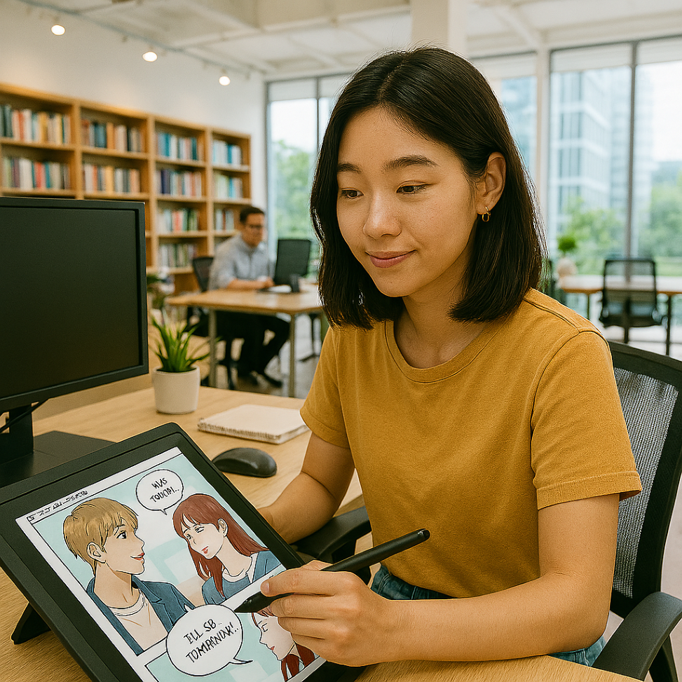 社名非公開 【正社員】デジタルコンテンツを手がける企業／Webtoon編集長候補／一部リモート勤務可能(AH6824)